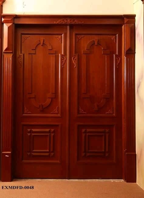 Classic panelled interior wooden door